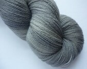 Hand Dyed Yarn - Merino Lace Weight in Gray Matter Colorway