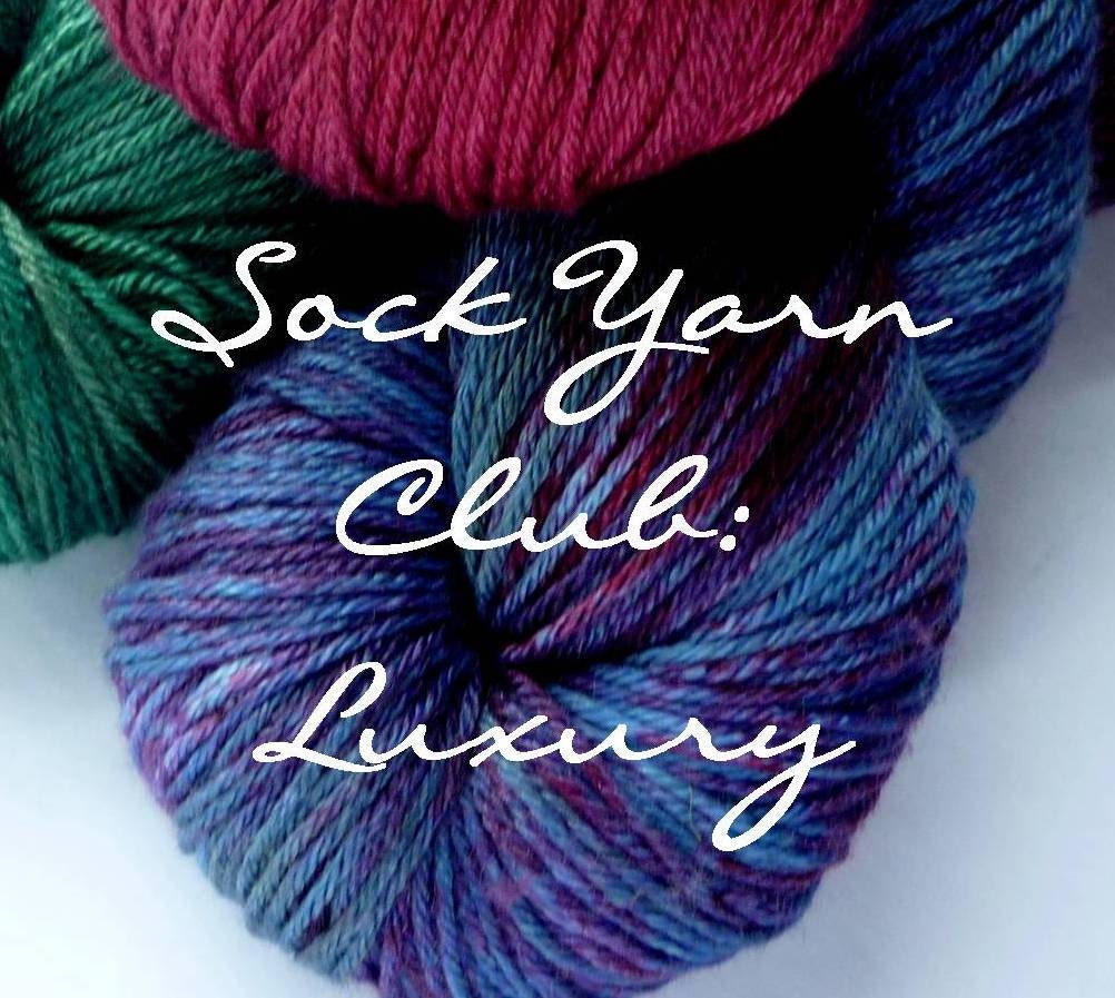 Hand Dyed Sock Yarn Club - Luxury Three Month Option - June to August