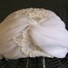 1950s wedding hat turban modernist cloche NOS with original tags  by Miss Lillian for Vogue Bridals in Modern Bride veil
