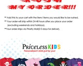 Rush my order - priority processing option
