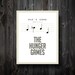 Rue's Song Hunger Games Inspired Poster 11" x 14" in White