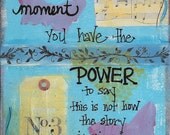 At any given moment - 8x10 -  Mixed Media - Art Print