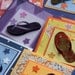 Flip flops colorful Mini Cards (set of 5) gift tags