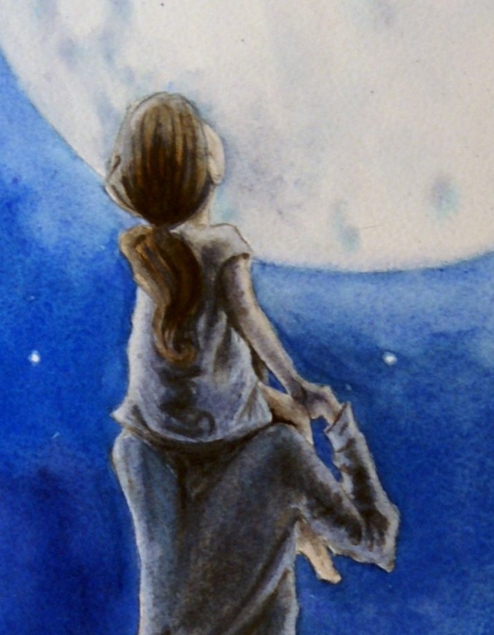 Stargazers Watercolor Illustration