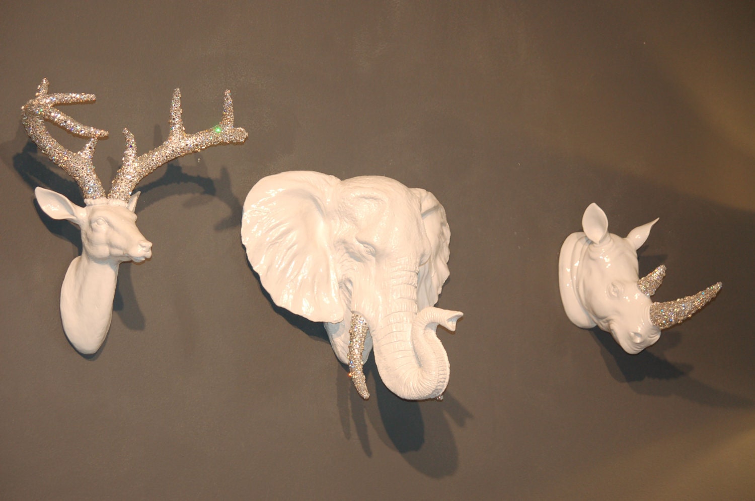 THE MONROE COLLECTION - Swarovski Rhino - Chic Couture Rhinestone Taxidermy