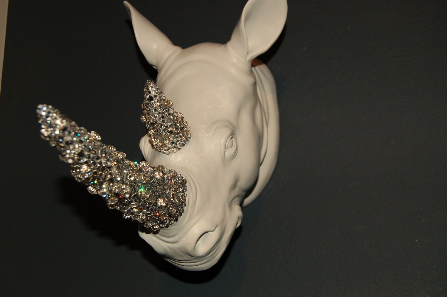THE MONROE COLLECTION - Swarovski Rhino - Chic Couture Rhinestone Taxidermy