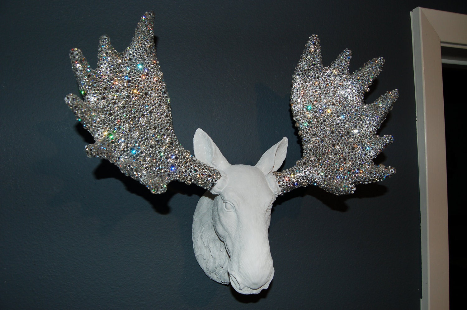 THE MONROE COLLECTION - Swarovski Moose -Chic Couture Rhinestone Taxidermy