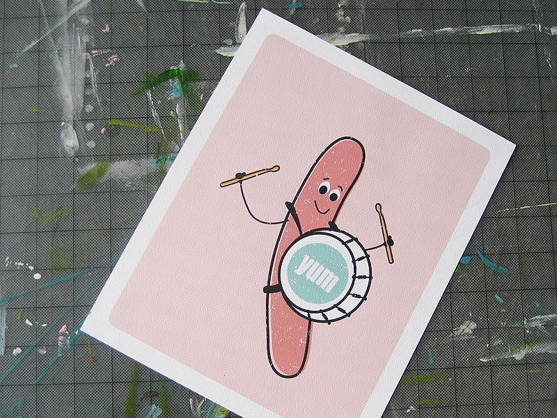 HOT DOG 8"x10" Print