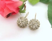 art deco rhinestone antique brass vintage style earrings wedding jewelry bridal jewelry bridesmaids gift mothers day gift