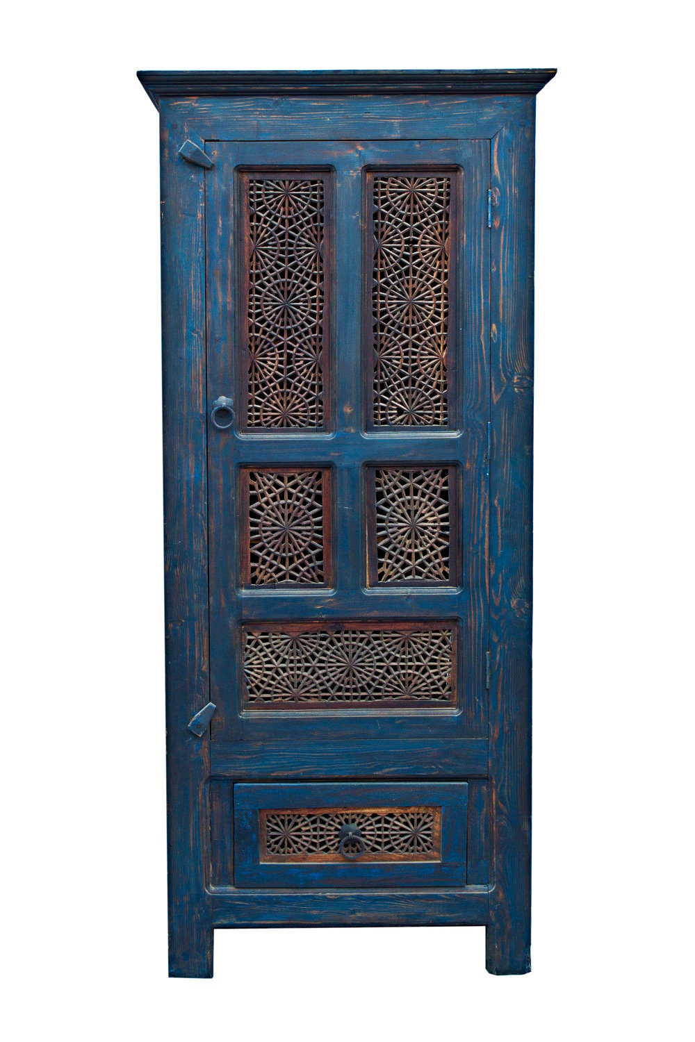 Gorgeous Blue Storage Antique Cabinet (Handmade)