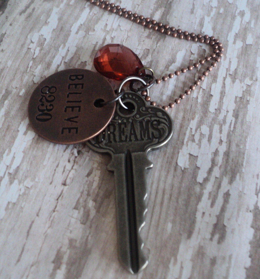 Believe in your Dreams Mixed Metals Necklace
