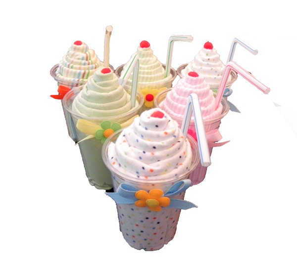 Receiving Blanket Milkshake - Unique Baby Shower Gifts and Favors baby blanket girl boy neutral