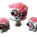 Diaper Cake Party Pack - Pink Zebra - baby shower gift decoration baby girl jungle white black pink