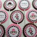 Cupcake Toppers: Pink & Brown Sock Monkey - Baby Shower Decorations