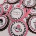 Cupcake Toppers: Pink & Brown Sock Monkey - Baby Shower Decorations