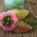 Sweet bohemian felt flower headband