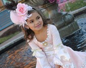 VICTORIAN PINK - Mini Top Hat Fascinator for special occasions, weddings, pageants, parties, circus, and birthdays.- Photography Prop
