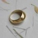 Solid Gold Ring - Hollow Sculpted Ring 14k gold