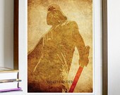 Star Wars Darth Vader Vintage A3 Poster Print