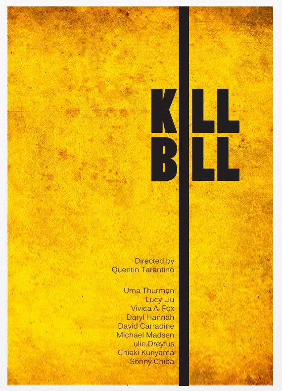 Kill Bill - A3 Poster Vintage Print