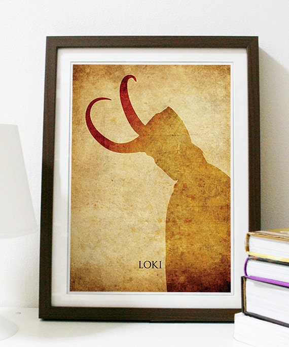 The Avengers Loki Vintage A3 Poster Print