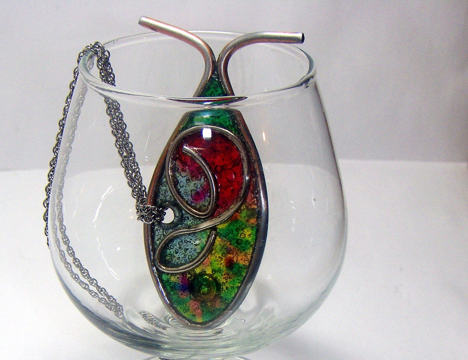 Etsy Fish Sculpted metal wearable Art necklace by Renee Lockhart