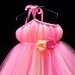 Tutu Dress Flower Girl Dress - 6 Months to 5T - Matching Singed Satin Flower