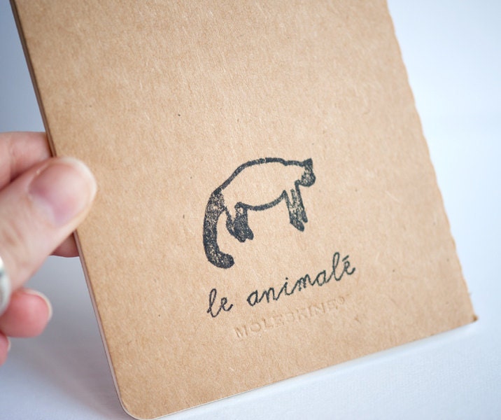 Honey Badger Notebook - Hand Painted Moleskine Journal