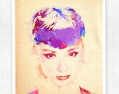 Audrey Hepburn Digital Watercolor