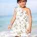 Stella One-Shoulder Dress PDF  Pattern Tutorial, sizes 2-10 years included