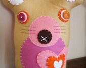 BOObeloobie Miley the Mouse in Pink, Orange, cream and white accents