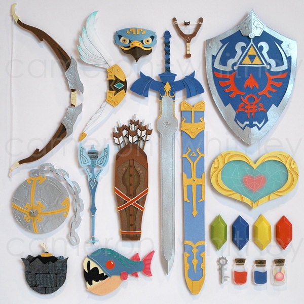 Legend of Zelda 9" x 9" print