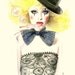 Circus girl  - Colored pencil illustration
