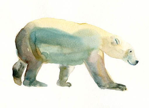 POLAR BEAR by DIMDImini 7x5inch Print
