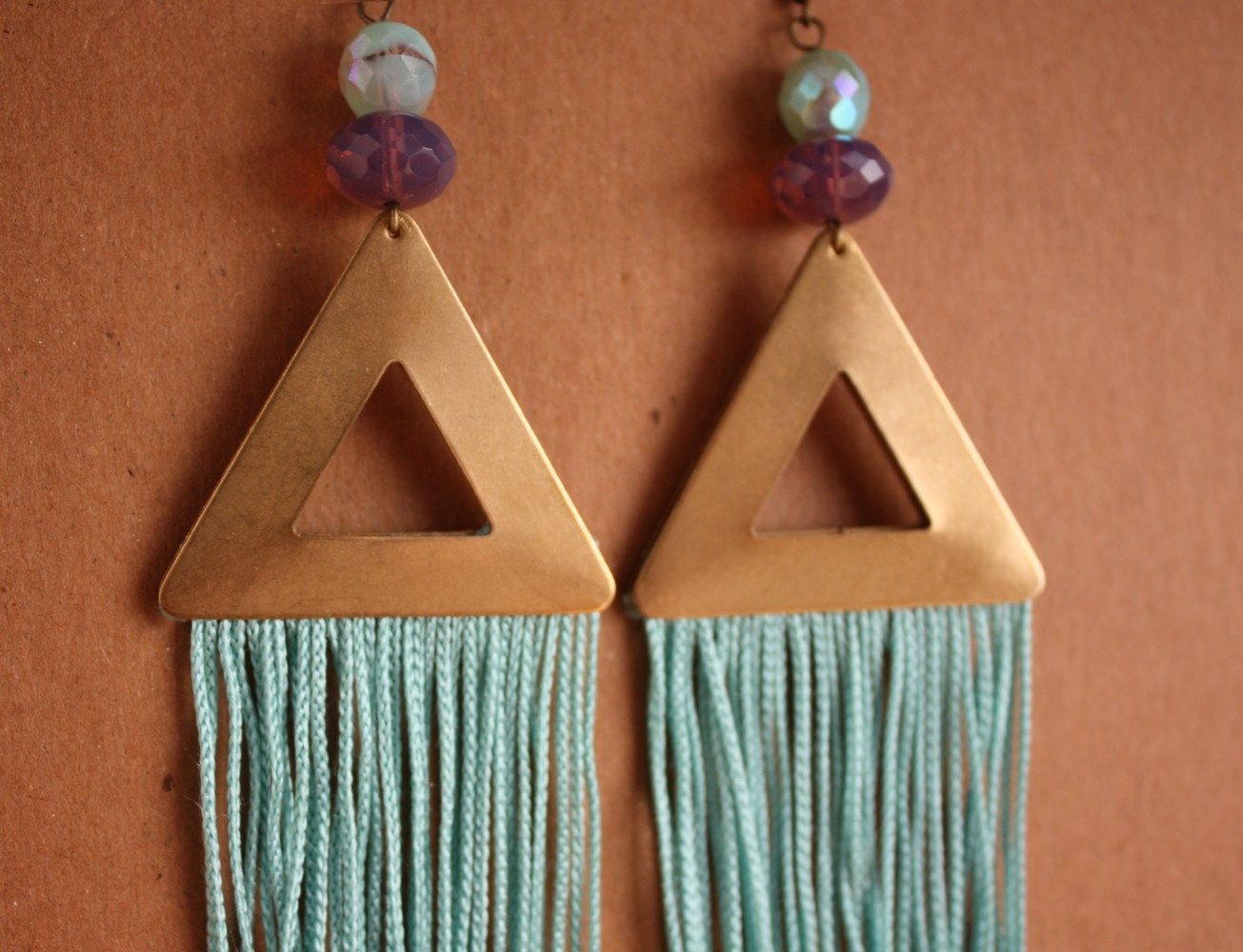 Geometric Fringe Earrings