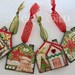 Christmas Ornaments/Gift Tags -Set of Four