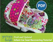 How to REcover an Infant Car Seat plus FREE Videos and BONUS Pattern