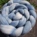 light blue indigo dyed merino top 4 oz