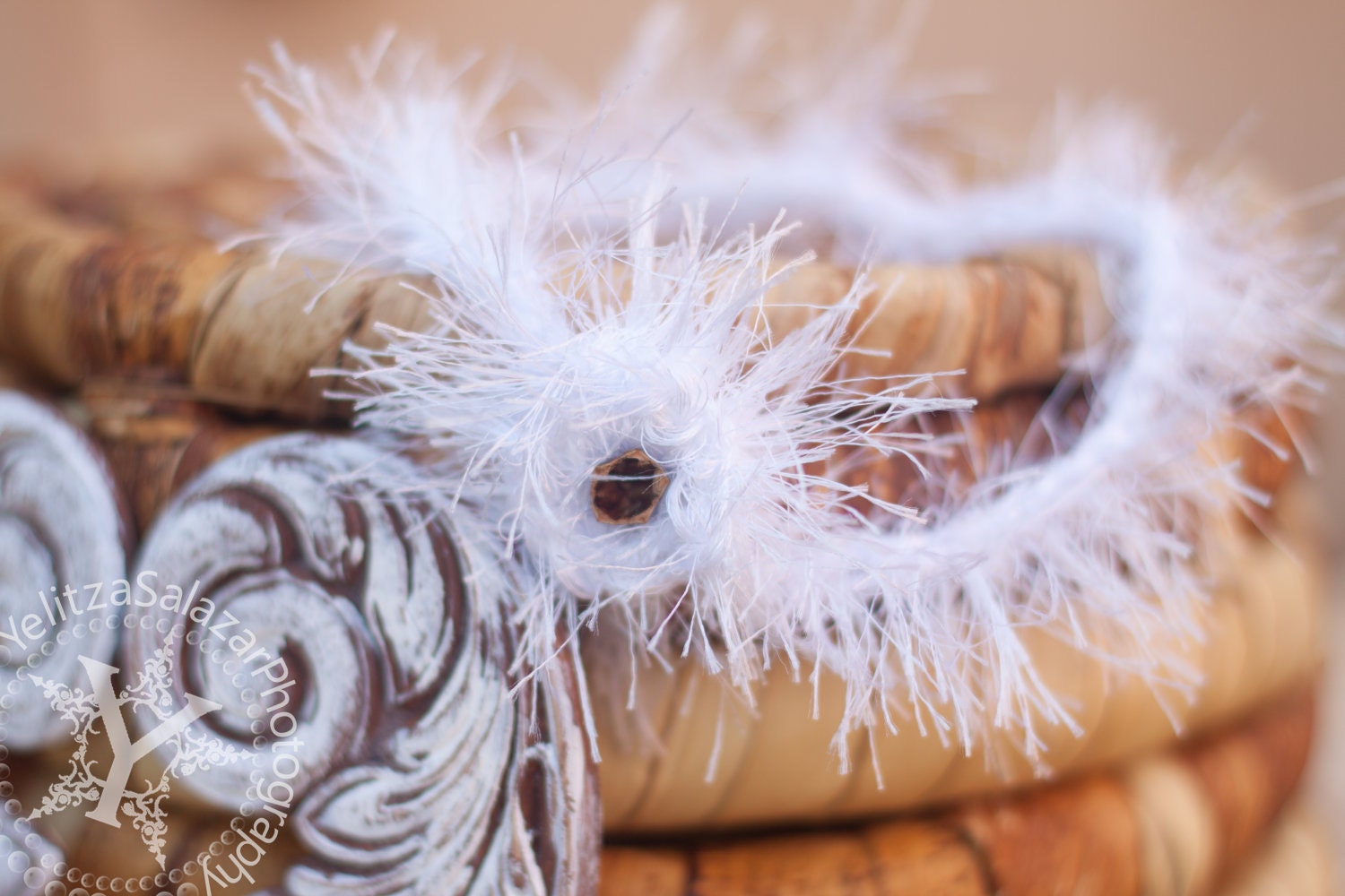 Little Angel Wings - PERFECT WHITE - Wood Carved - Photography Prop - Newborn Valentine Day