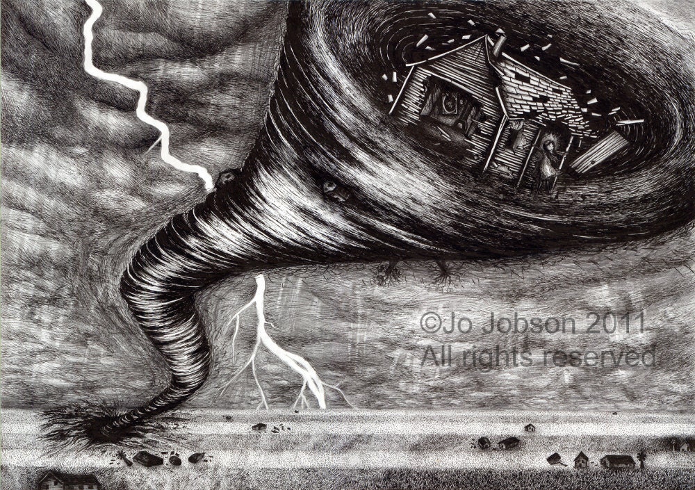 Fairy Tale Art - Wizard of Oz - children prints illustrations (LARGE VERSION)