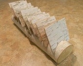 5 Birch log card holder Wedding Table  card holder rustic