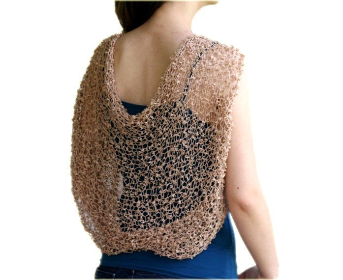 Beige Shrug - Bridal Bolero  - Neutral Chic Elegant Womens Sweater Knit - Spring Summer Fashion - Wedding Accessories - Dreamy Tan