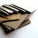 100 Blank Business Cards Recycled Cardboard - DIY