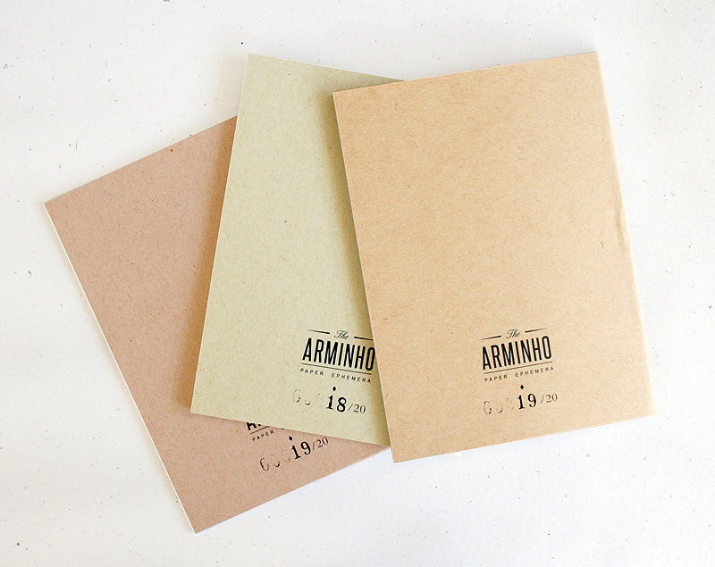 Notebook birds trio - lot of 3 - limited edition of 30