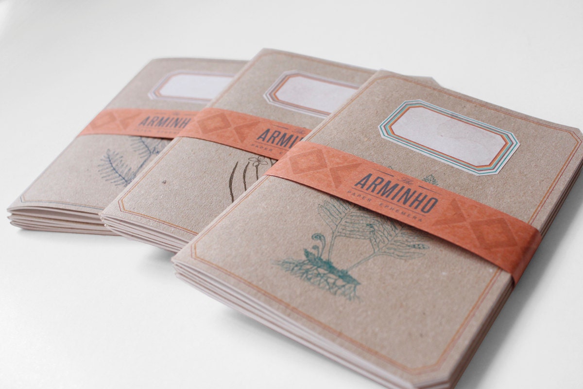 Notebook - lined - Botanic Trio - lot of 3 - BOT6001