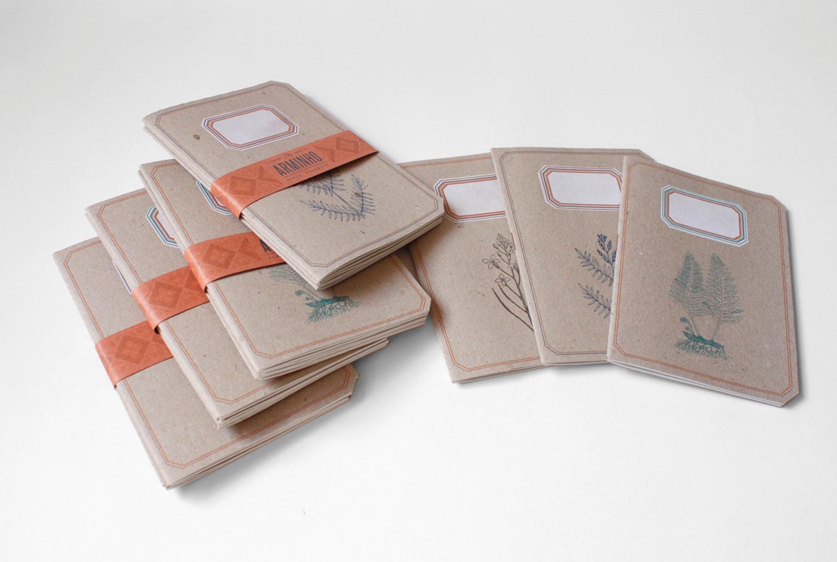 Notebook - lined - Botanic Trio - lot of 3 - BOT6001