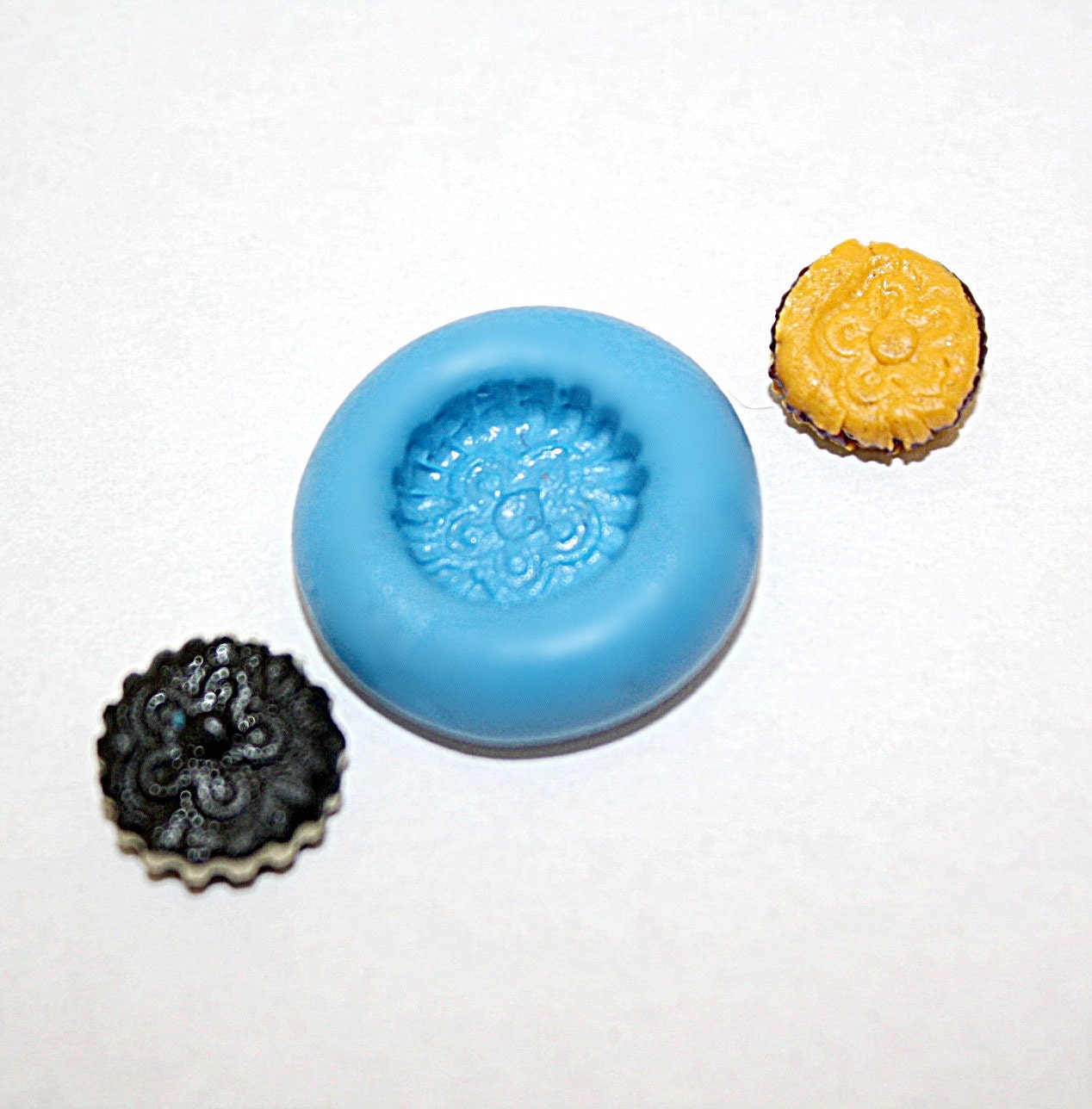 Buy 3 Get 1 Free - Cookie Oreo Silicone Mold Mould Fondant Miniature Food Resin Clay Polymer Kawaii