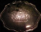 Silver Plate Trinket Box with Lions/Claw Feet