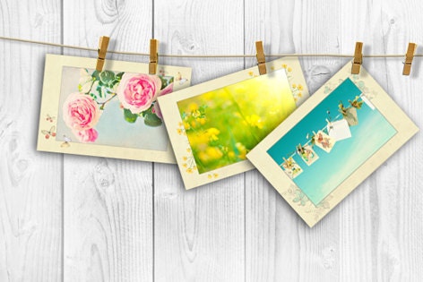 Spring Postcards - Greeting Cards - Set from 3 - Spring - Easter - Yellow Blue White - Nature Photography - Easter Cards - Flowers Art - Melasha