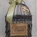 Wedding Card Box Birdcage / Rustic Romantic Birdcage Wedding Card Holder / Gift Table Cardholder